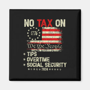 President Trump 2024 Geen belasting op overuren Magneet