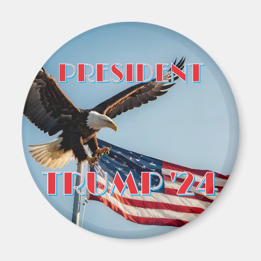 PRESIDENT TRUMP 2024 MAGNEET (Voorkant)
