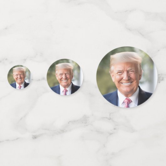 President Trump 2024 Patriottische Verkiezingen Fo Confetti (Achterkanten)