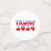 President Trump 2024 Patriottische Verkiezingen Fo Confetti (Kleine voorkant)