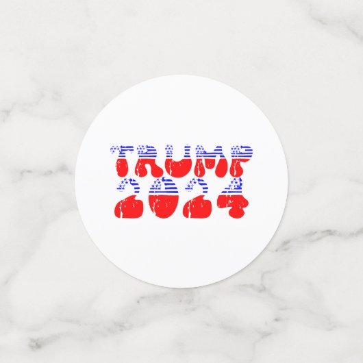 President Trump 2024 Patriottische Verkiezingen Fo Confetti (Kleine voorkant)