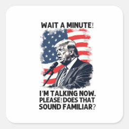 President Trump 2024 Vierkante Sticker