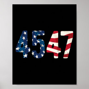 President Trump 2024 Vintage 45 47 VS verontrust Poster