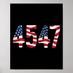 President Trump 2024 Vintage 45 47 VS verontrust Poster