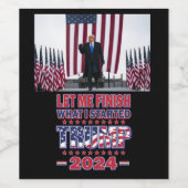 President Trump 2024 Wijn Etiket (Enkel label)