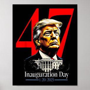 President Trump 2025 inauguratie dag Poster
