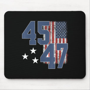 President Trump 45 47  Amerikaanse vlag Muismat