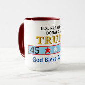 President Trump 45 47 God zegene Amerika Mok (Voorkant links)