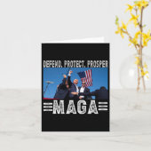 President Trump 45 47 Mega Protect Prosper Kaart (Gele Bloem)