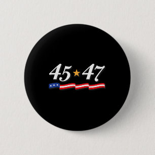President Trump 45 47 nummers als 45e en 47e Ronde Button 5,7 Cm
