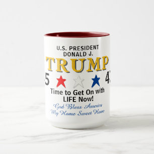President Trump 45 47 rood wit blauw Mok