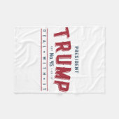 President Trump 45 Akkoord Ermee  Fleece Deken (Voorkant (Horizontaal))