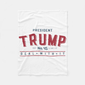 President Trump 45 Akkoord Ermee Fleece Deken