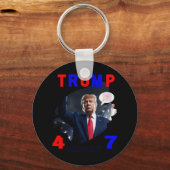 President Trump #47 Sleutelhanger (Voorkant)