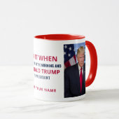 President Trump-aanhanger Republikeins geschenk 20 Mok (Voorkant rechts)