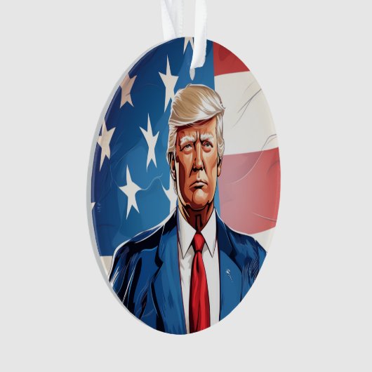 President Trump Acryl Ornament (voorkant)