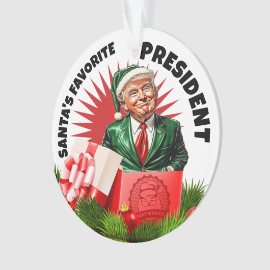 President Trump Acryl Ornament (voorkant)