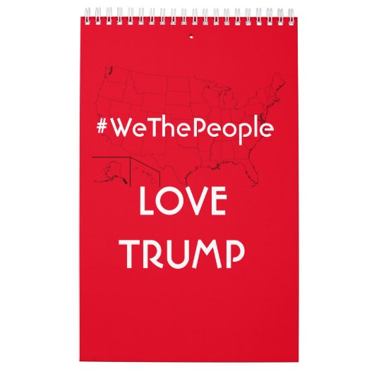 president Trump agenda 2021 Kalender (Achterkant)