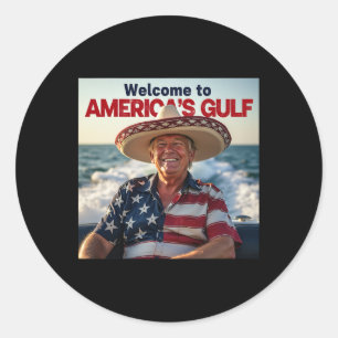 President Trump Amerika Golf Mexico Sombrero Ame Ronde Sticker