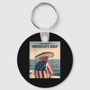 President Trump Amerika Golf Mexico Sombrero Amer Sleutelhanger