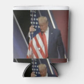 President Trump beklaagt Amerikaanse vlag Blikjeskoeler (Voorkant)