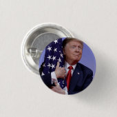 President Trump beklaagt Amerikaanse vlag Ronde Button 3,2 Cm (Voorkant /achterkant)