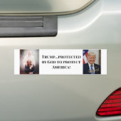 PRESIDENT TRUMP BESCHERMDE AMERIKA BUMPERSTICKER (Op auto)