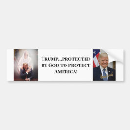 PRESIDENT TRUMP BESCHERMDE AMERIKA BUMPERSTICKER