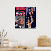 President Trump brengt Amerika terug Poster (Keuken)