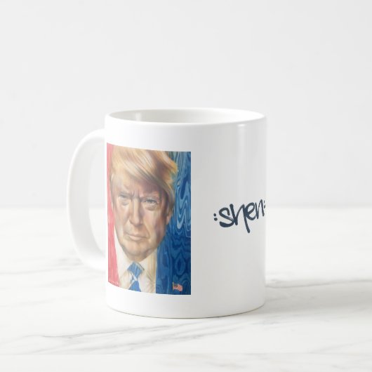 President Trump Coffee Mok (Voorkant links)