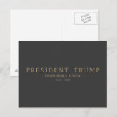 President Trump. Deploribus Unum. Briefkaart (Voorkant / Achterkant)