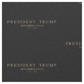 President Trump. Deploribus Unum. Stof (Close Up)