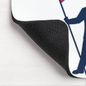 President Trump Draagt de Vlag van de VS Muismat (Hoek)