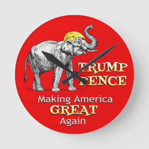President Trump Elephant Making America Ronde Klok