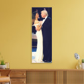 President Trump en Melania Dancing Canvas Afdruk (Insitu (Woonkamer))