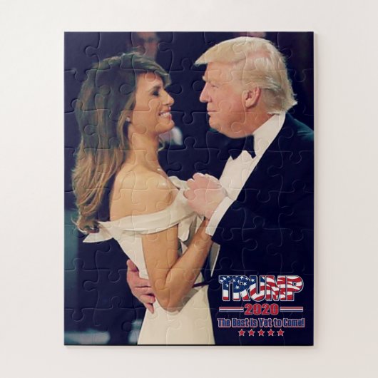 President Trump en Melania Dancing Legpuzzel (Verticaal)