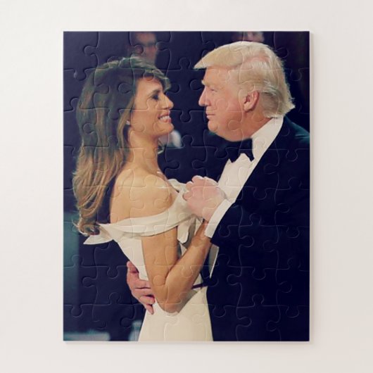 President Trump en Melania Dancing Legpuzzel (Verticaal)
