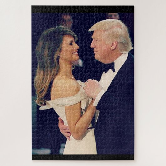 President Trump en Melania Dancing Legpuzzel (Verticaal)