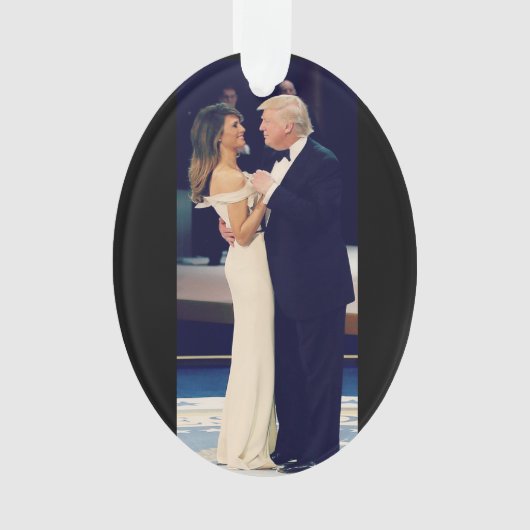 President Trump en Melania Dancing Ornament (voorkant)