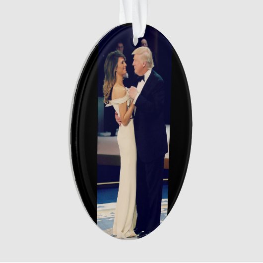 President Trump en Melania Dancing Ornament (voorkant)
