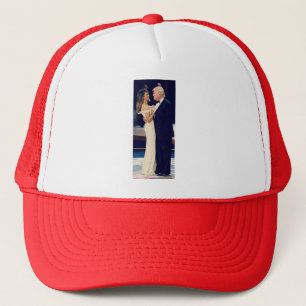 President Trump en Melania Dancing Trucker Pet