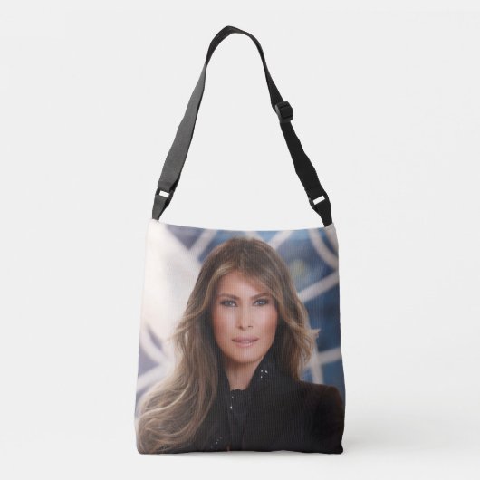 PRESIDENT TRUMP EN WIFE MELANIA CROSSBODY TAS (Achterkant)