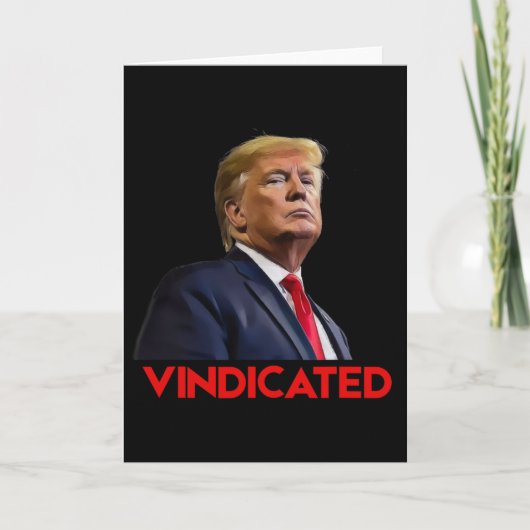 President Trump Gerechvaardigd Kaart (Voorkant)