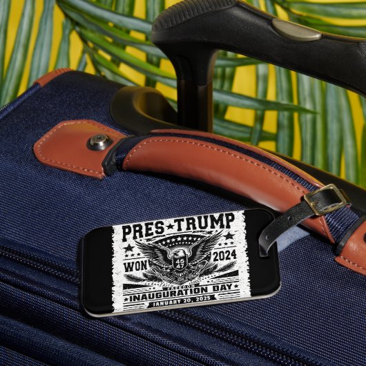 President Trump Gewonnen 2024 Bagagelabel (Voorkant Insitu 3)