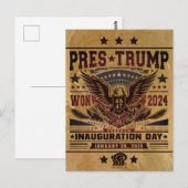 President Trump Gewonnen 2024 Briefkaart (Voorkant / Achterkant)