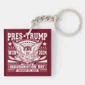 President Trump Gewonnen 2024 Sleutelhanger (Achterkant)
