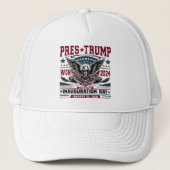 President Trump Gewonnen 2024 Trucker Pet (Voorkant)