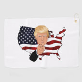 President Trump Golfhanddoek (Horizontaal)