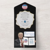 President Trump Great Epic Wedding Wonderful All In One Uitnodiging (Binnen)
