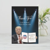 President Trump Great Fab Weddenschap Hartelijk da Kaart (Staand voorkant)